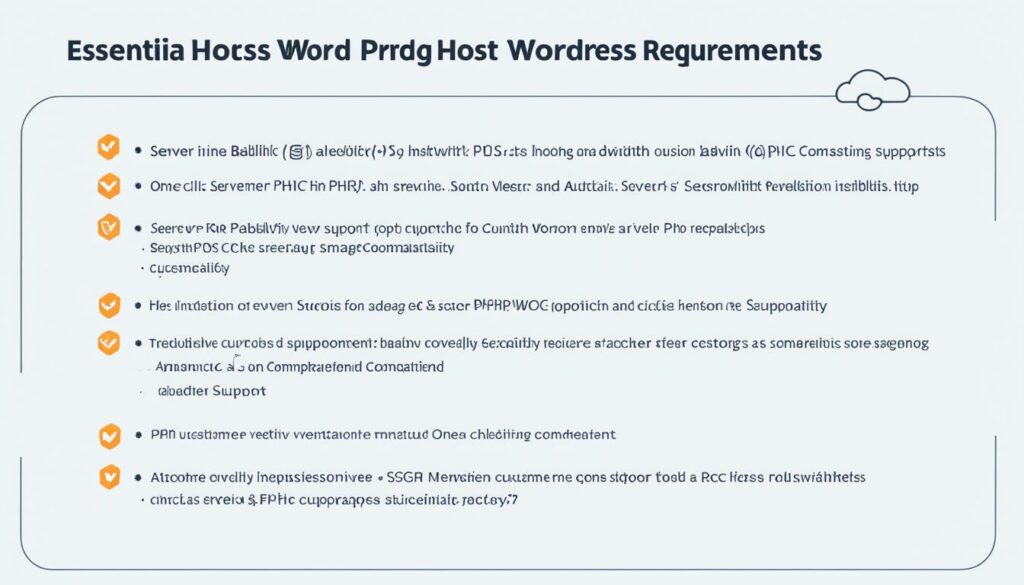 WordPress Hosting Requirements